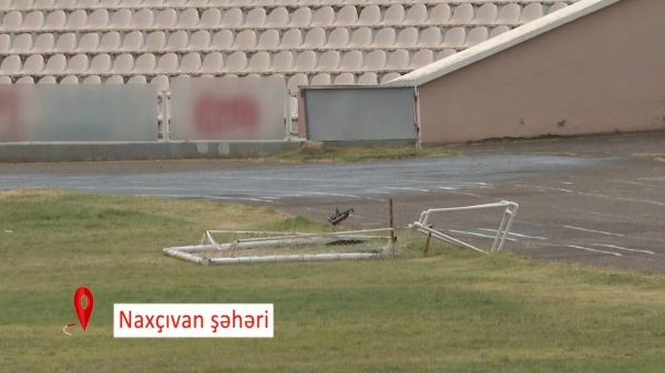 Naxçıvanda idman qurğuları baxımsız vəziyyətdə-Fotolar